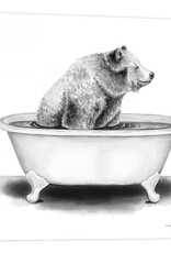 Farm Tub Bear Canvas 15 x 15