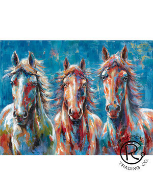 Horse Colorful Canvas