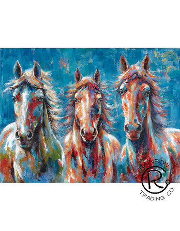 Horse Colorful Canvas
