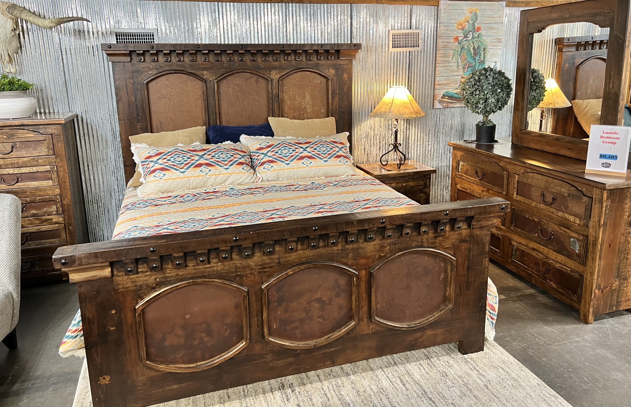 Rusty King Bed