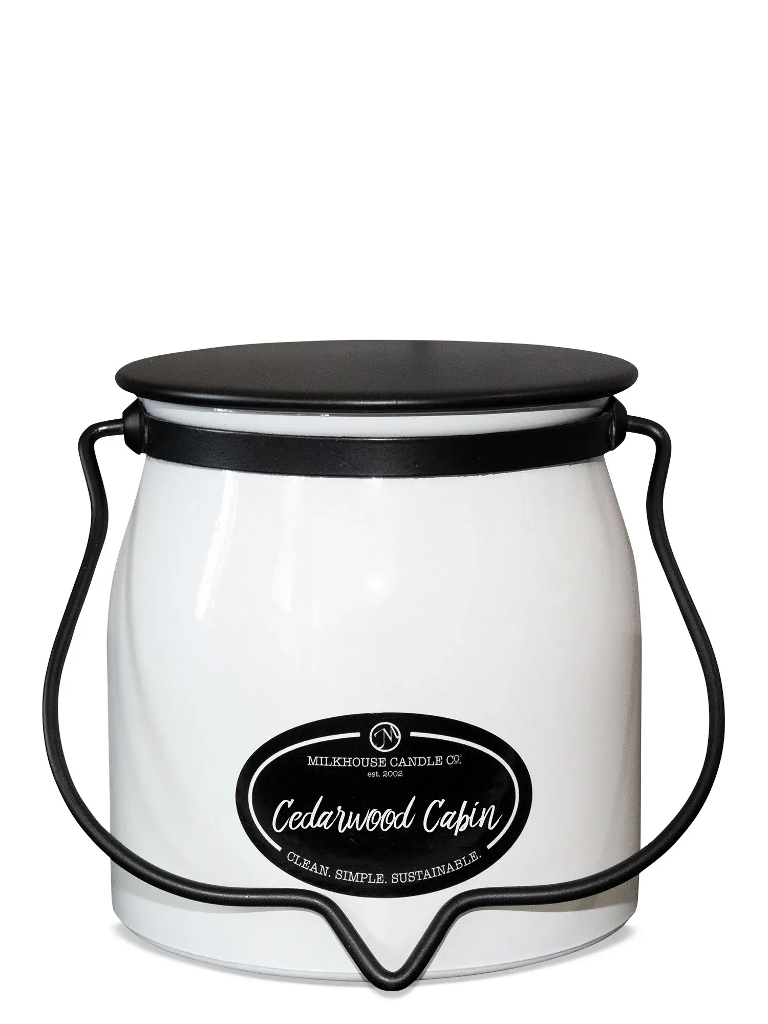 Butter Jar 16 oz Cedarwood Cabin