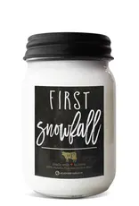 Farmhouse Mason Jar 13 oz First Snowfall
