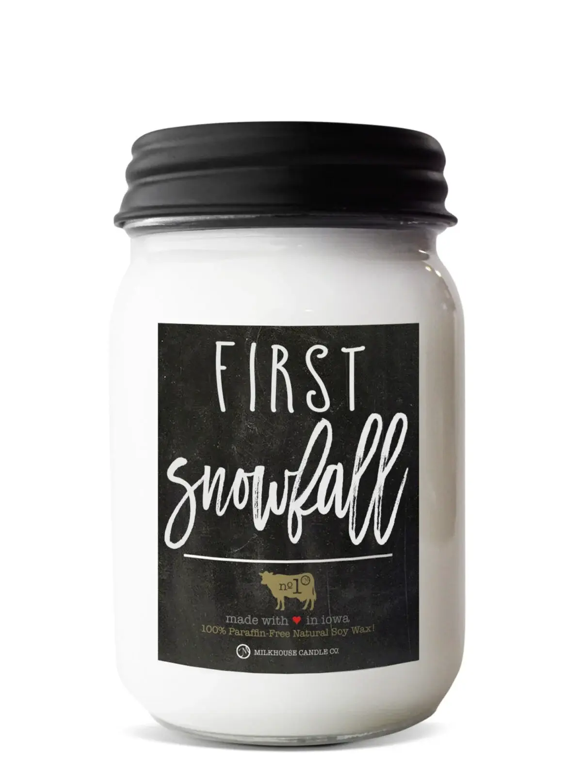 Farmhouse Mason Jar 13 oz First Snowfall