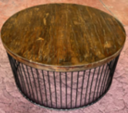 Bongo Coffee Table Metal/Oldwood