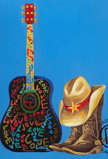 Guitar and Boots Canvas 24" x 32"