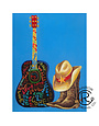 Guitar and Boots Canvas 24" x 32"