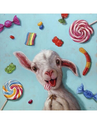 Candy Lamb Canvas 15x15