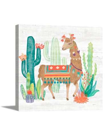 Desert Llama Canvas 15x15