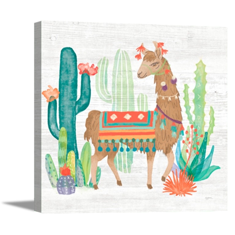 Desert Llama Canvas 15x15
