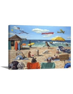 Dog Days of Summer Canvas 15x15