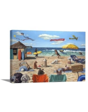 Dog Days of Summer Canvas 15x15