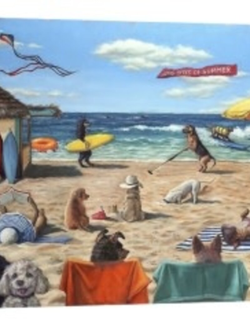Dog Days of Summer Canvas 15x15