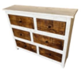 45" Cajoneritas - White