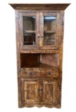 Olivia Corner Cabinet - Old Wood