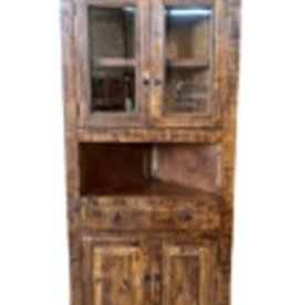 Olivia Corner Cabinet - Old Wood