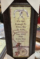 Not Enough to Know How to Ride Wall Art