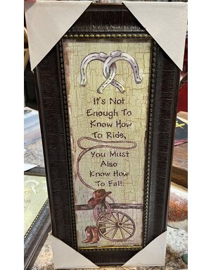Not Enough to Know How to Ride Wall Art