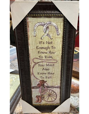 Not Enough to Know How to Ride Wall Art