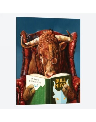 Bull Moves Canvas