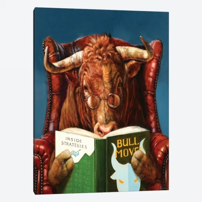 Bull Moves Canvas