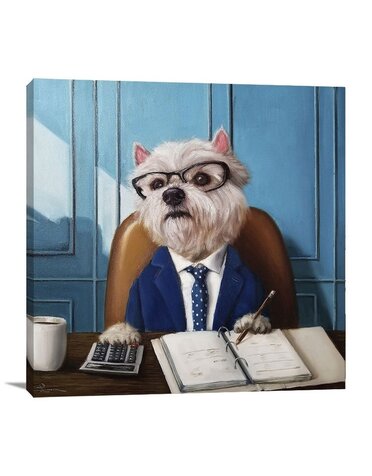 Doggy Business Canvas 15x15