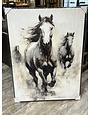 Horses Canvas w/Black Frame