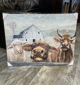 Farm Animals at Farm Canvas