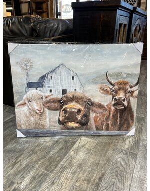 Farm Animals at Farm Canvas