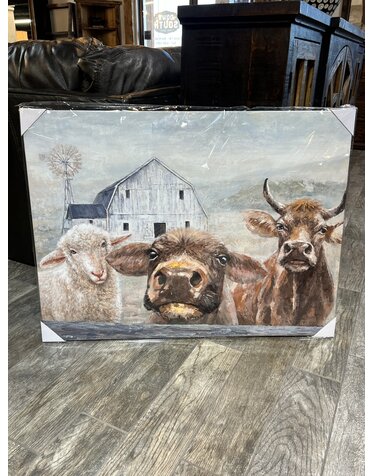 Farm Animals at Farm Canvas