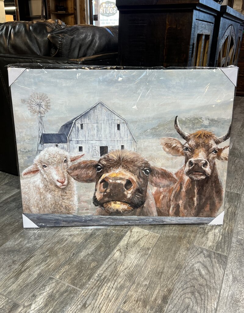Farm Animals at Farm Canvas