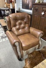 San Antonio Pushback Chair - Monaco Honey/Aged Gator Egyptian