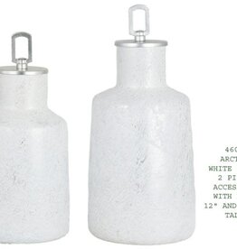 Canister Set w/Lid - Artic White Frost