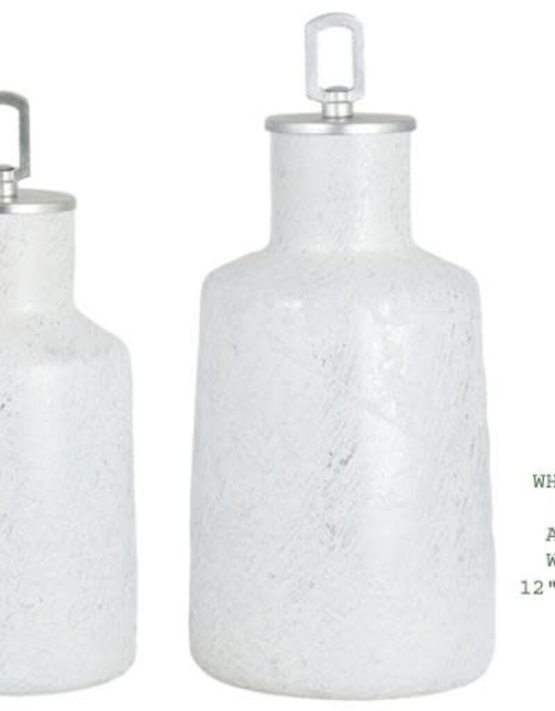 Canister Set w/Lid - Artic White Frost