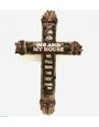 Round Metal Cross Sign