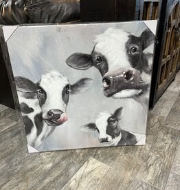 3 Cow Canvas