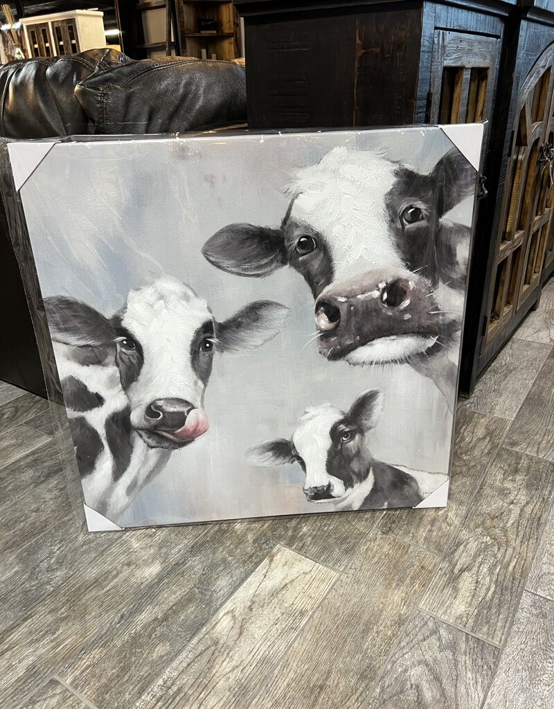 3 Cow Canvas
