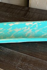 Wooden Bowl - Turquoise