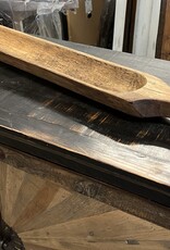 Long Wooden Bowl w/Handle
