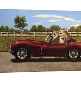 Queen Chicken Parade Canvas 15x15