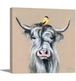 Playful Nature Canvas - Highland  15x15