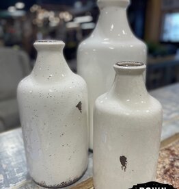 White Ceramic Jug - Set of 3