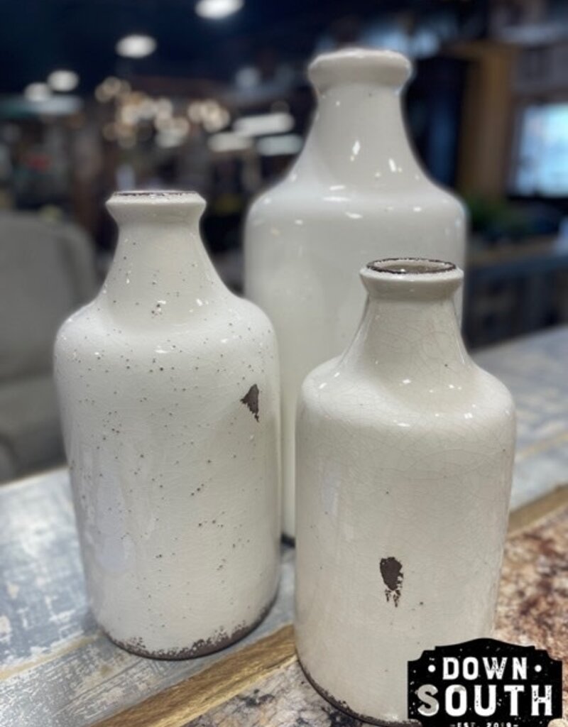 White Ceramic Jug - Set of 3