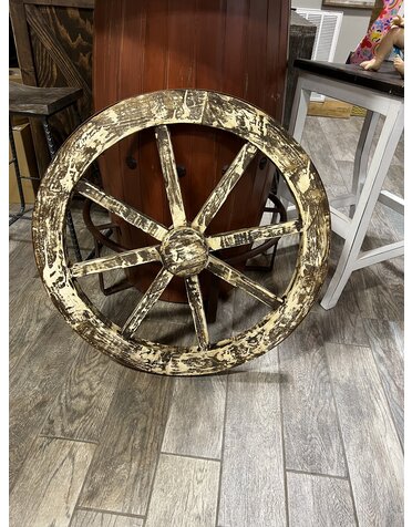 30" Wagon Wheel - White