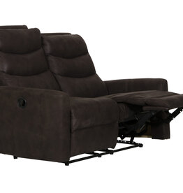 Gill Power Reclining Loveseat - Chocolate