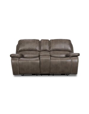 Bristol Reclining Loveseat - Jamestown Smoke (Damaged)