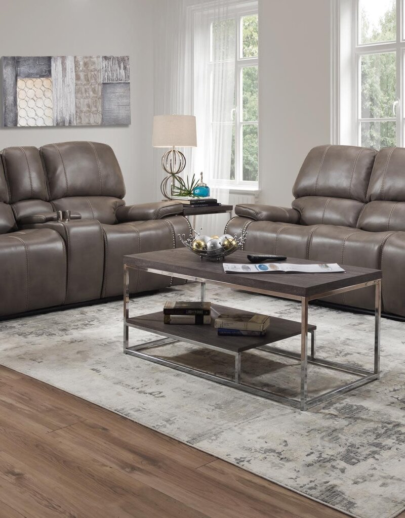 Bristol Reclining Loveseat - Jamestown Smoke (Damaged)