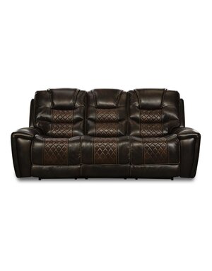 McGregor Reclining Sofa w/Drop Down Console - Breckenridge Brown