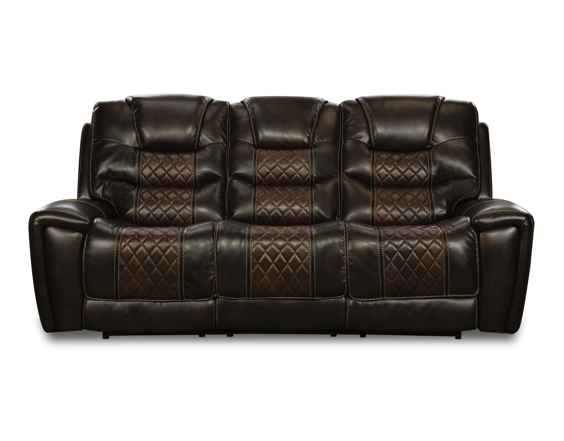 McGregor Reclining Sofa w/Drop Down Console - Breckenridge Brown
