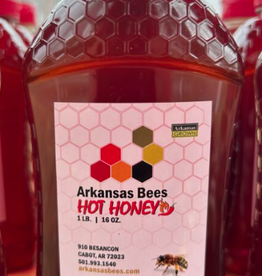 Arkansas Bees HOT Honey 16 OZ.