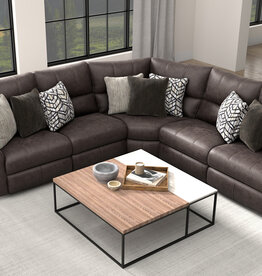 Royster Power Reclining Sectional - Sable
